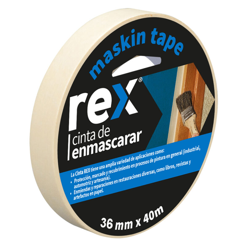 Cinta enmascarar Rex 36mm x40mm x1ud