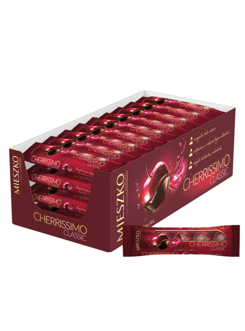Bombones rellenos con cerezas al licor 36x52g