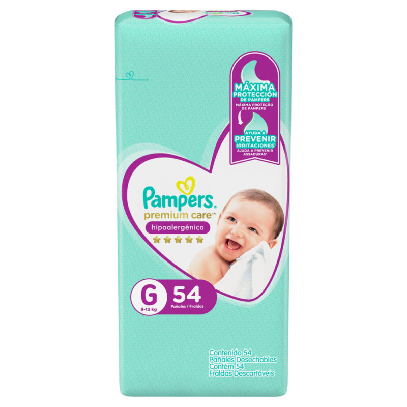 Pañal Pampers premium care G x54ud