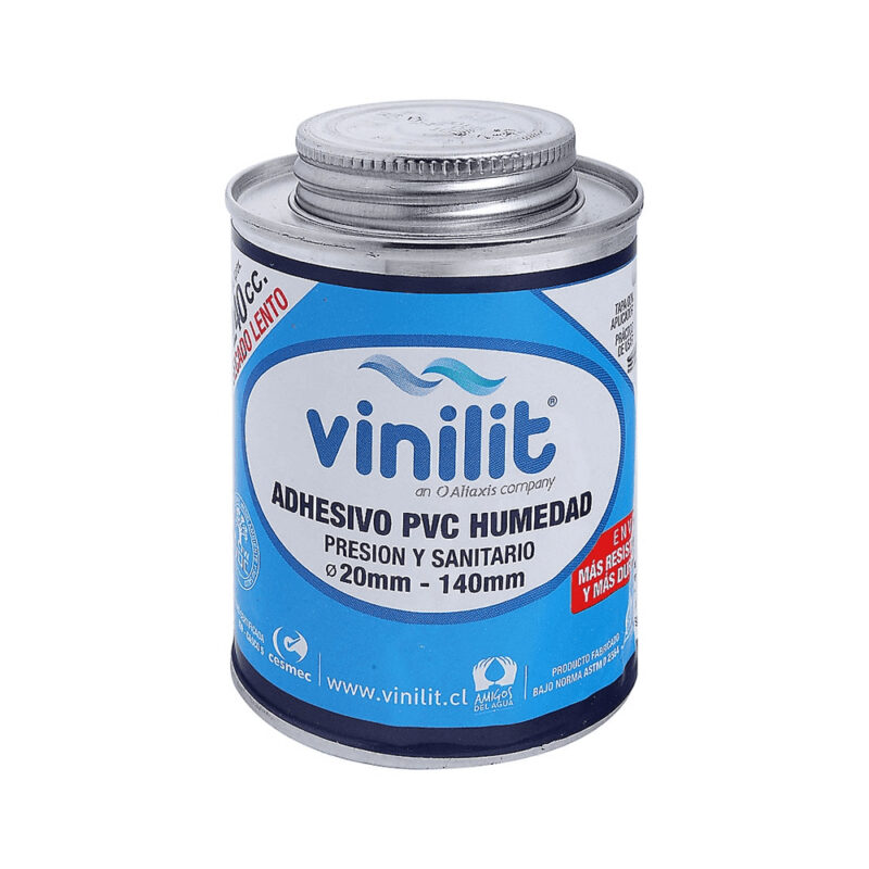 Adhesivo para tuberia Vinilit 240cc humedad