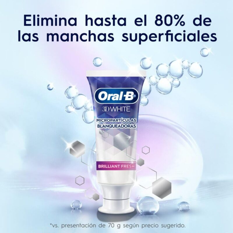 Pasta dental Oral B 3Dwhite brilliant 70gr