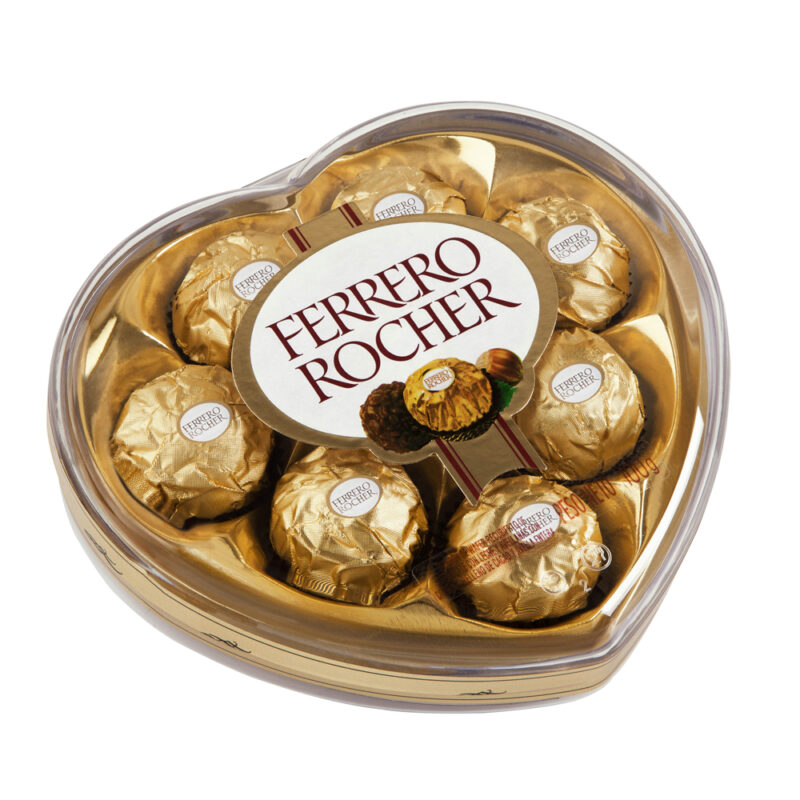 Bombón Ferrero rocher corazón modelo t8 100g
