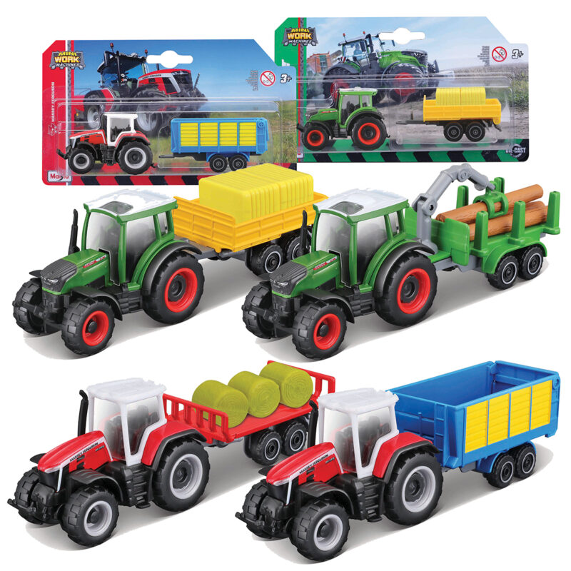 Mini Work MAchines Tractor +trailer Asmt