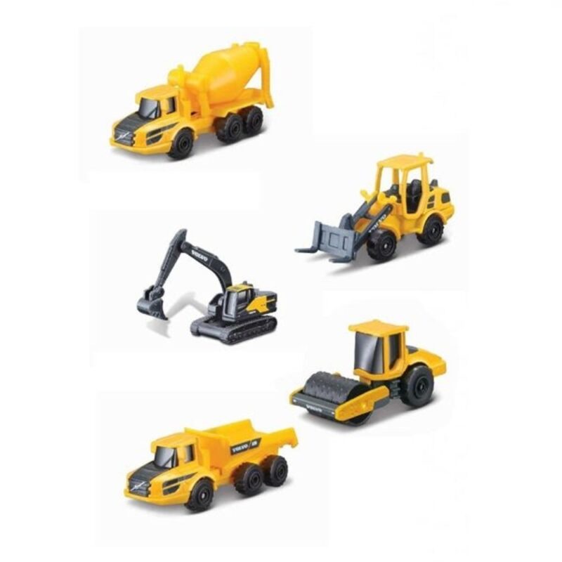Mini Work MAchines Volvo Const7cm 6vehi. 10 acc