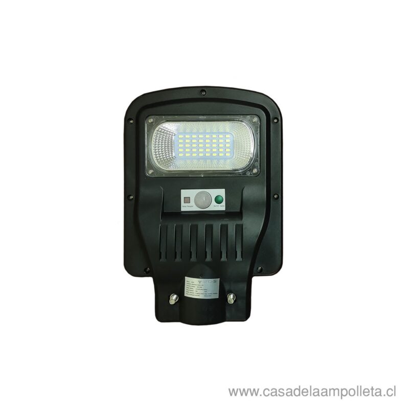 Luminaria peatonal solar 50W Logic c/brazo incluido