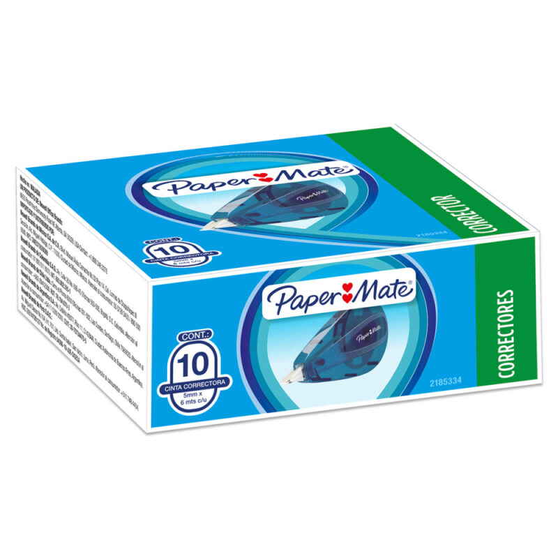 Caja de 10 cintas correctoras liquid paper