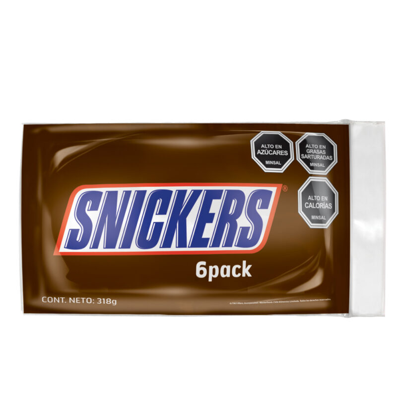 Chocolate Snickers six-pack 6x48gr