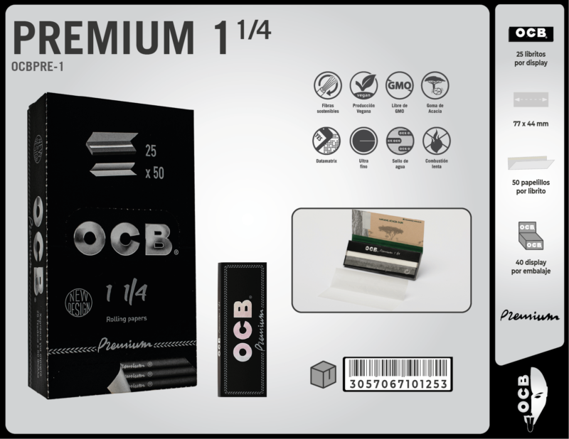 Papel fumar Ocb Premium display