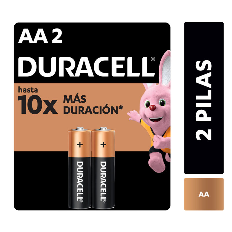 Pila alcalina Duracell tamaño blíster AAx2