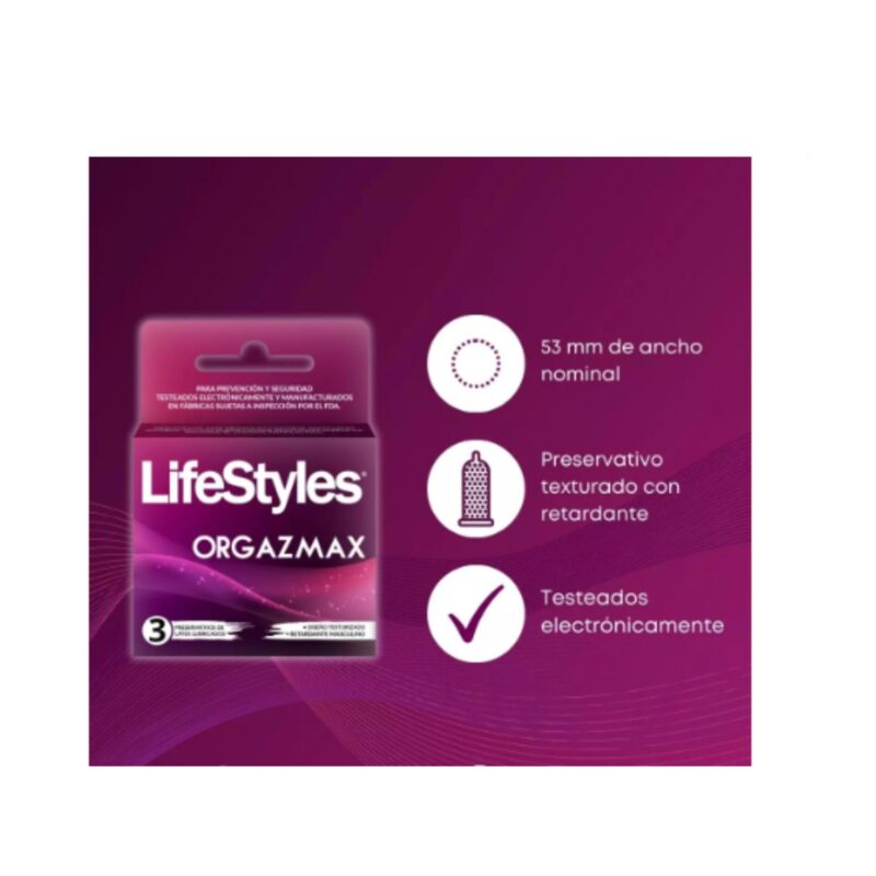 Preservativos Lifestyle orgazmax 345069