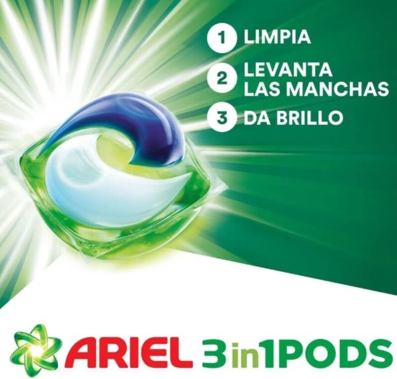 Detergente Ariel Pods capsula  57ud