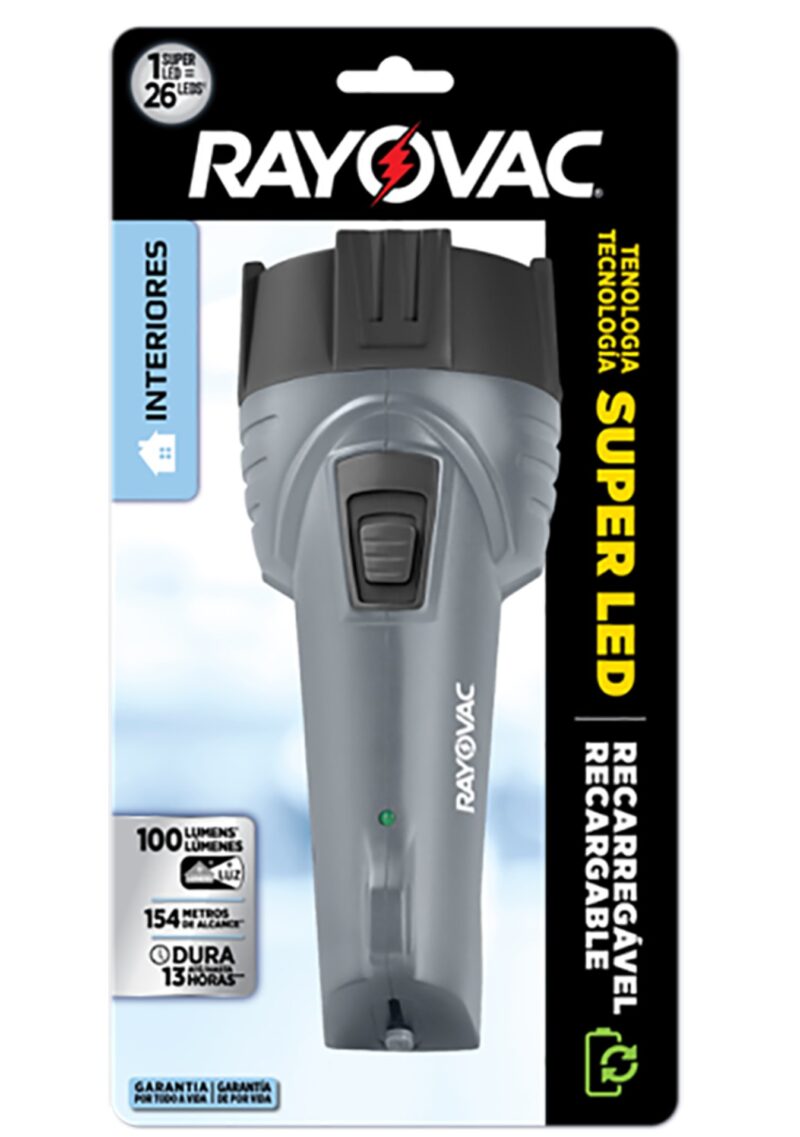 Linterna Rayovac recargable super led big