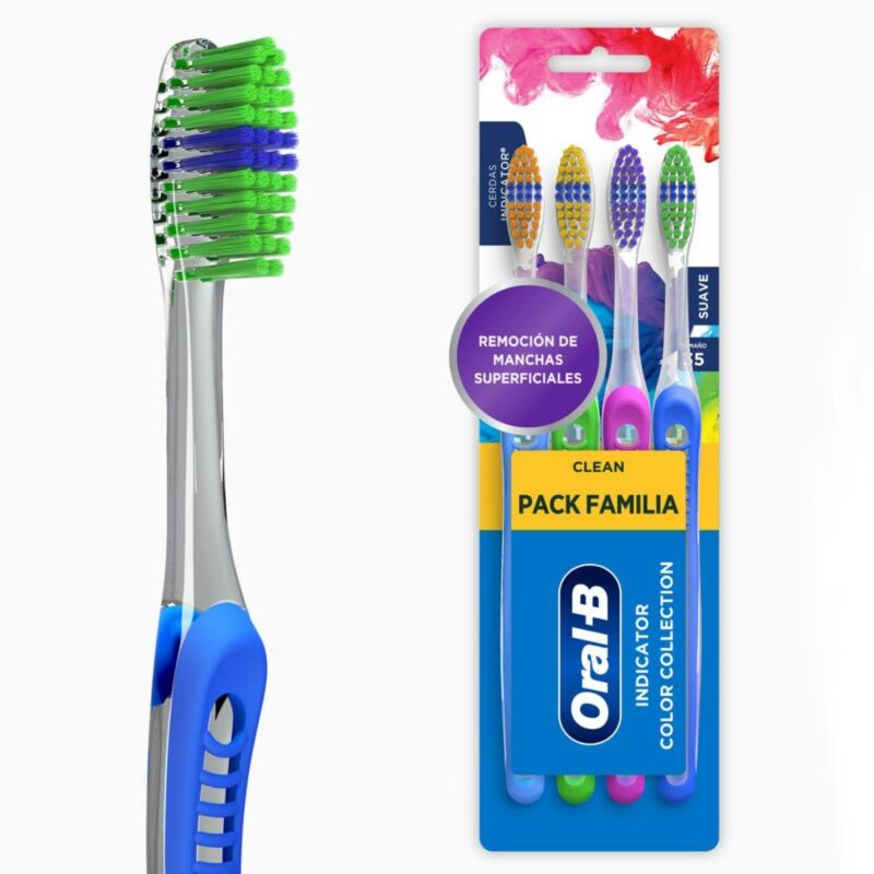 Cepillo Oral-B OM010 color indic clásico blister 4ud
