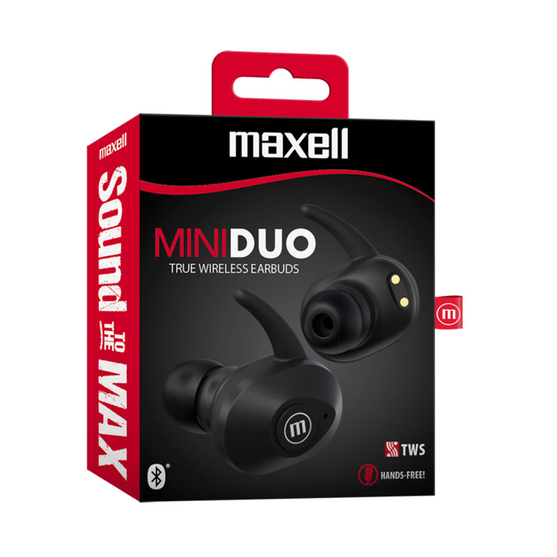 Audifono Maxell bluetooth Tws stereo miniduo black