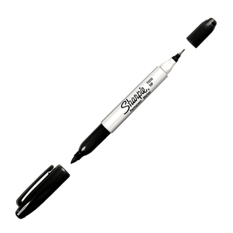 Marcador Sharpie permanente doble punta x12ud