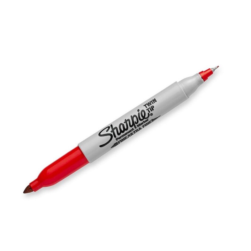 Marcador Sharpie permanente doble punta x12ud
