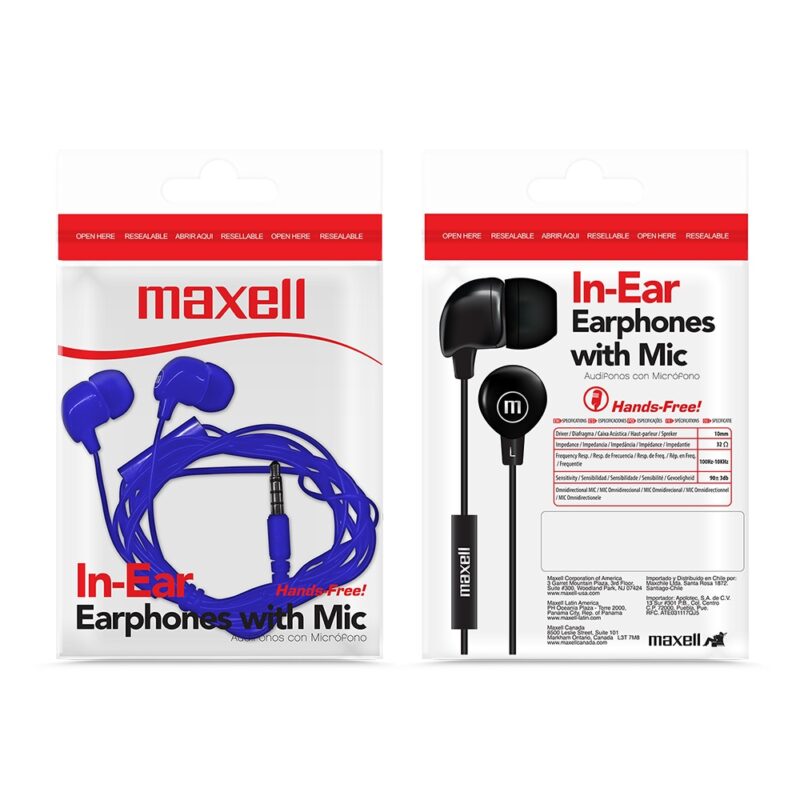Audífonos intrauditivos Maxell manos libres
