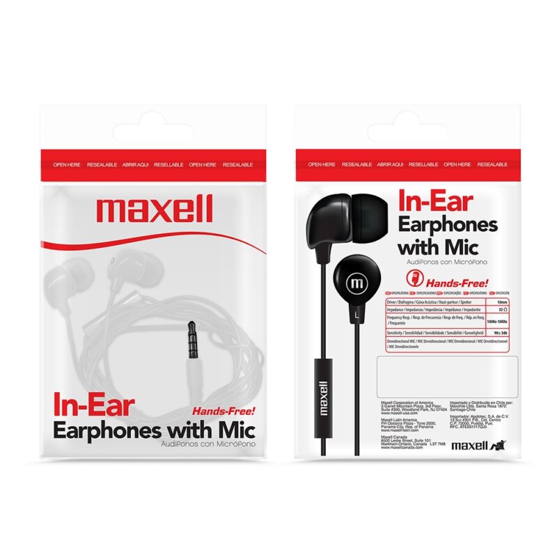 Audífonos intrauditivos Maxell manos libres