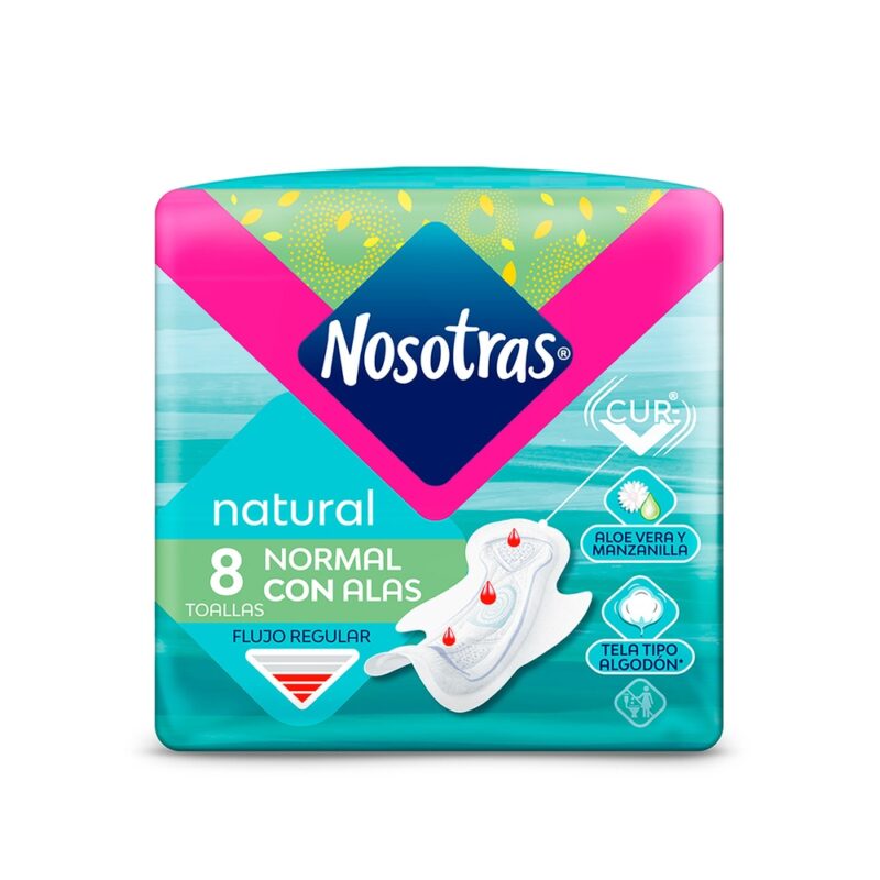 Toalla higienica Nosotras normal natural suave CA 1x8ud