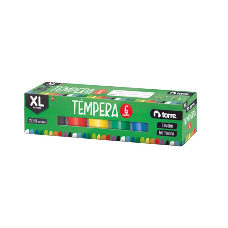 Tempera Torre 6 colores