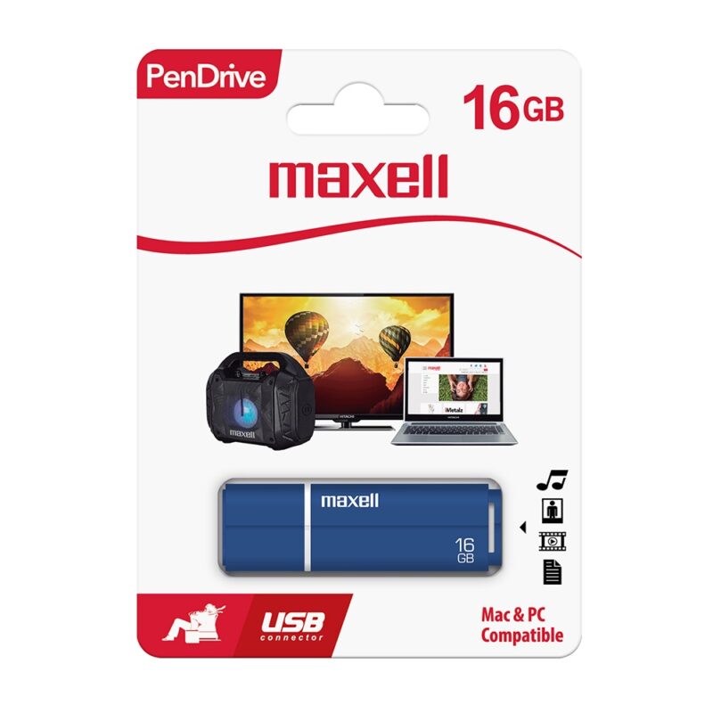 Pendrive Maxell SIL 16GB Color