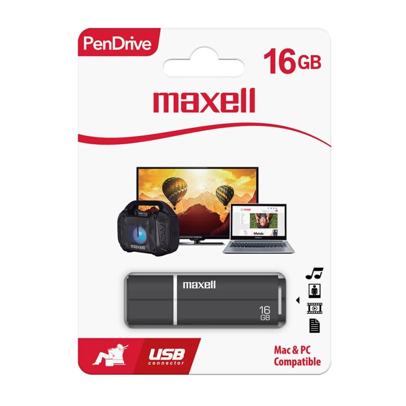 Pendrive Maxell SIL 16GB Color