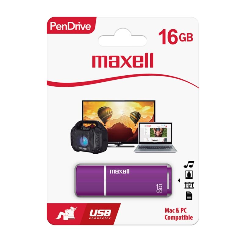 Pendrive Maxell SIL 16GB Color