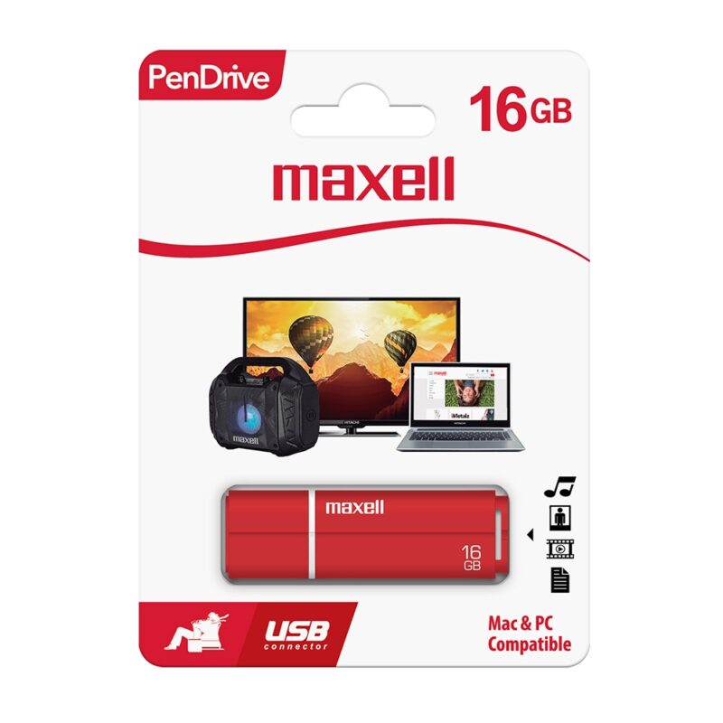 Pendrive Maxell SIL 16GB Color