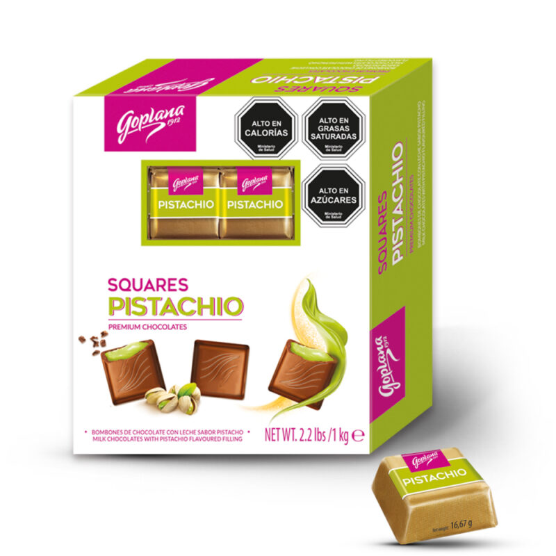 Cuadraditos de chocolate sabores Goplana 1Kg