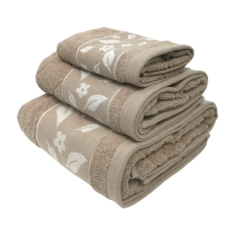 Toalla Andes jacquard juego 3 piezas 100 algodón