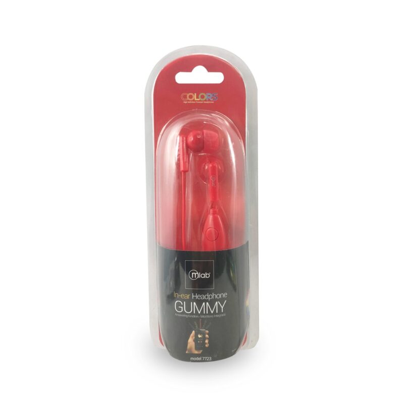 Audifono Mlab gummy in-ear con manos libres colores