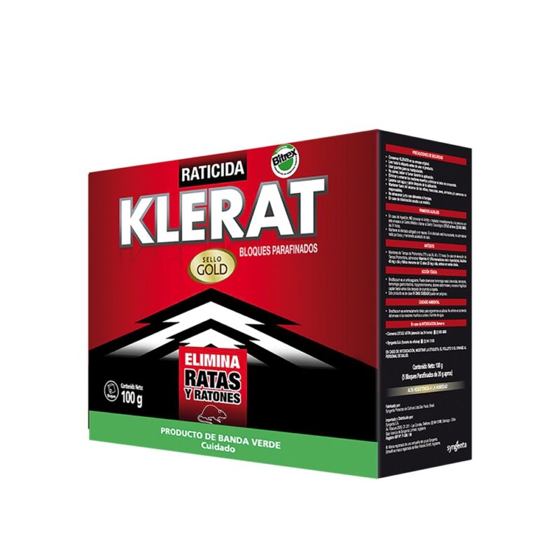 Raticida Klerat bloque 20g x 100g