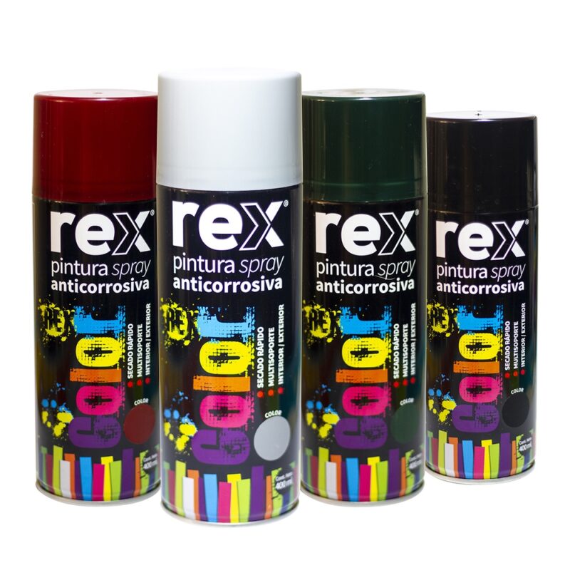 Pintura spray Rex anticorrosivo 400ml colores