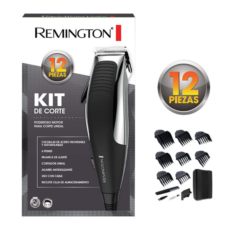 Cortapelo gromm Remington series chrome kit 12piezas