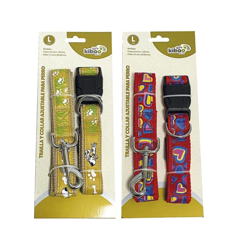 Trailla Perro 2.5x120 cms Collar Ajustable D4 TL
