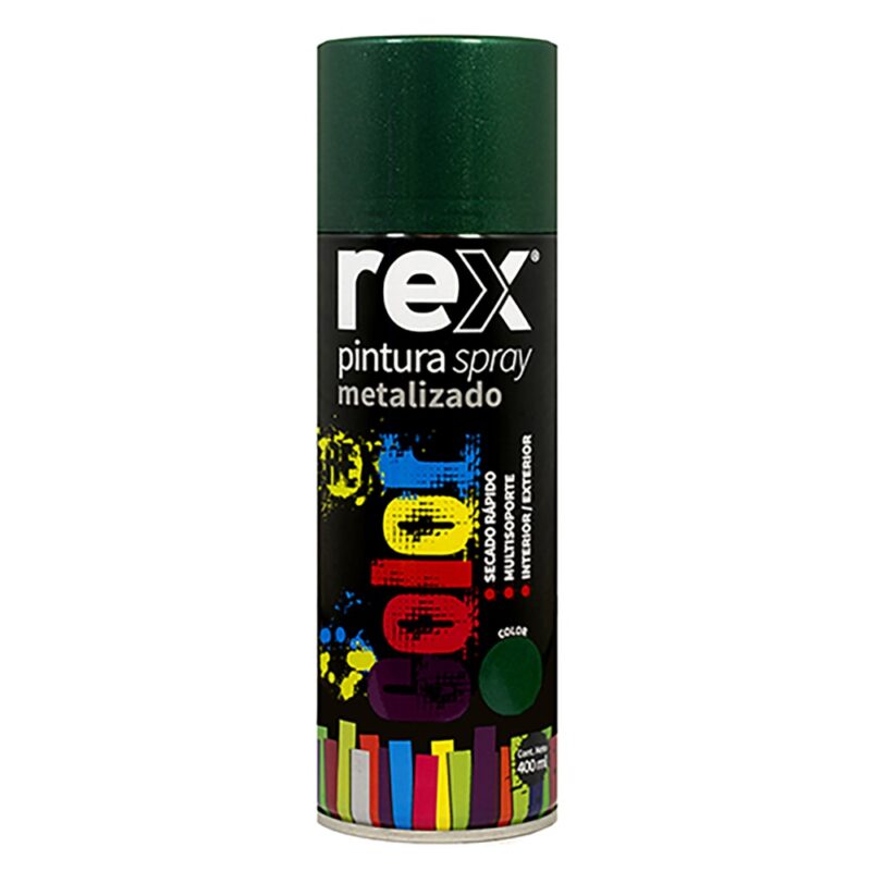 Pintura spray metalico Rex colores 400ml