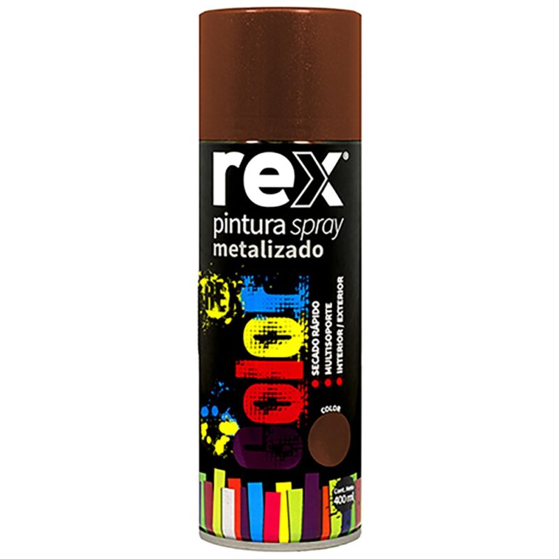 Pintura spray metalico Rex colores 400ml