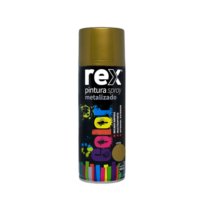 Pintura spray metalico Rex colores 400ml