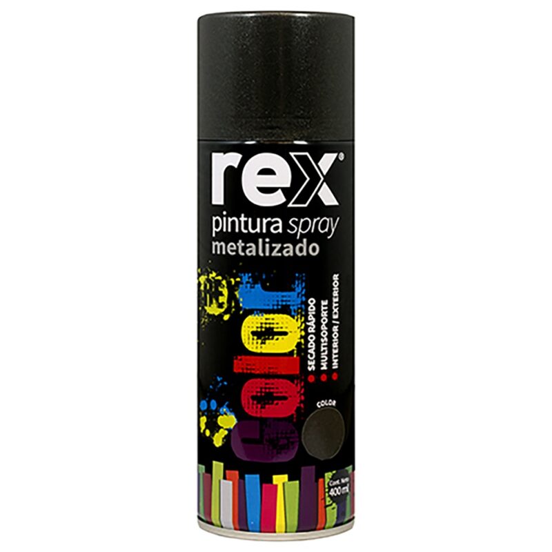 Pintura spray metalico Rex colores 400ml