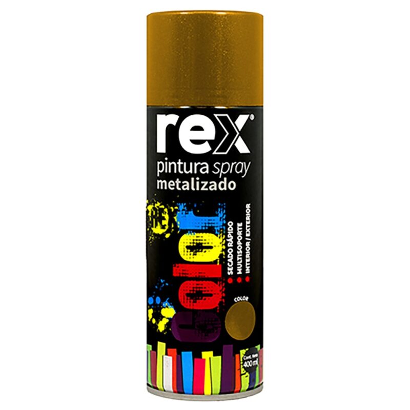 Pintura spray metalico Rex colores 400ml
