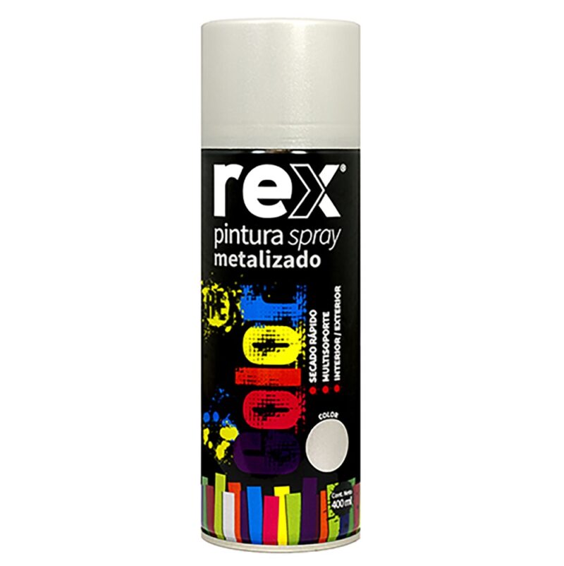 Pintura spray metalico Rex colores 400ml