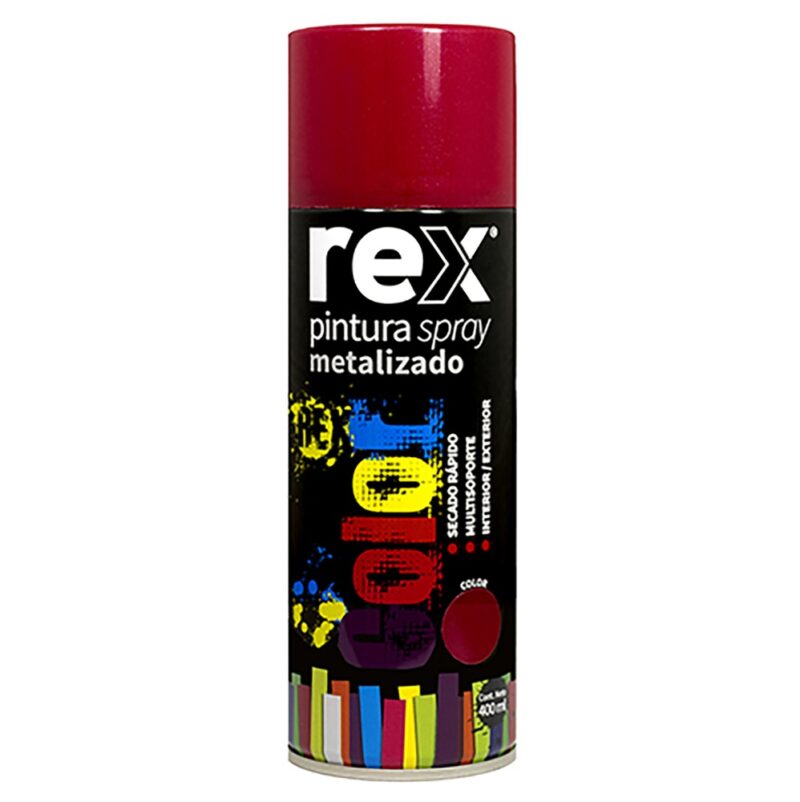 Pintura spray metalico Rex colores 400ml