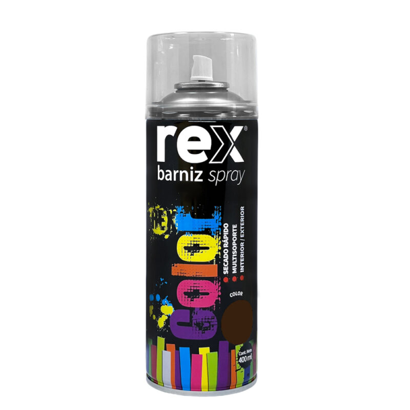 Pintura Spray barniz Rex colores 400ml