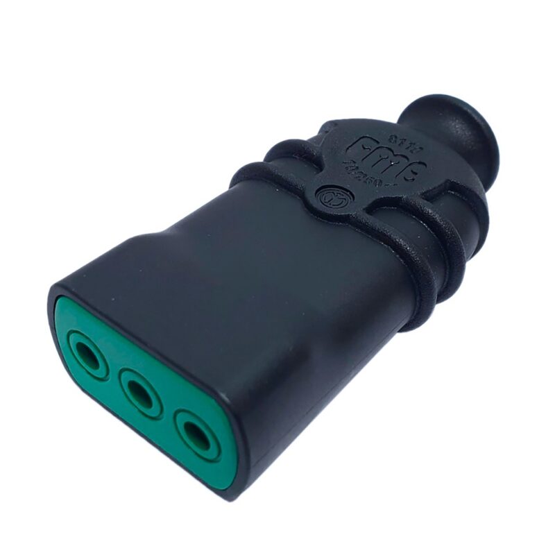 Enchufe Hembra Fanton 2p-t 10A250 vac negro