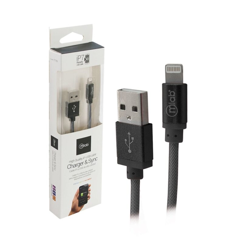 Cable Mlab lightning IP7 blindado colores