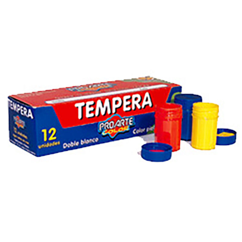 Tempera Proarte 12+2ud frasco 15cc
