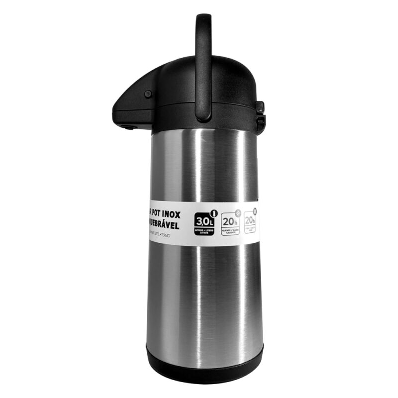 Termo Invicta 3.0lt airpot acero inoxidable