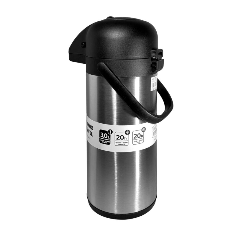 Termo Invicta 3.0lt airpot acero inoxidable