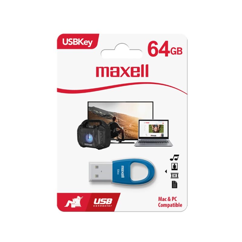 Pendrive Maxell Key 64GB colores