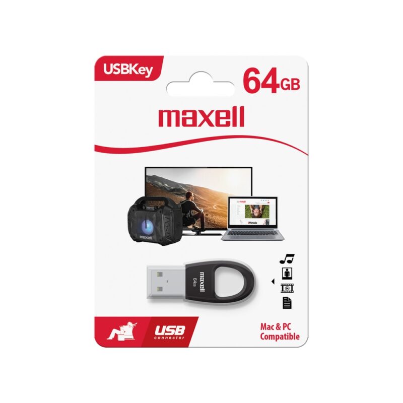 Pendrive Maxell Key 64GB colores